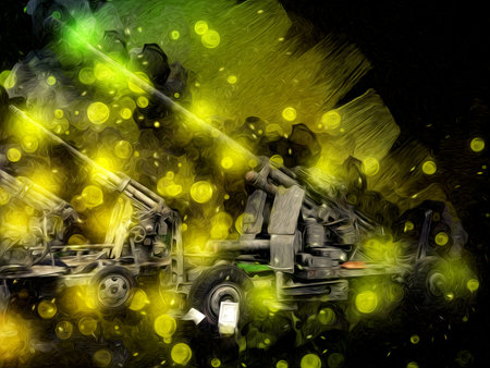 battlefield cannon military art illustration drawing sketch
