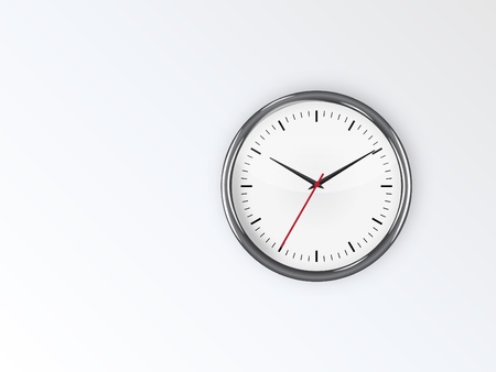 clock on wall jpeg image vector illustration. This image will download as a jpeg or .eps file. You will need a vector editor to use this file.のイラスト素材