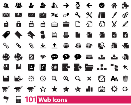 Web Icons vector illustrator, available in jpeg and eps formats のイラスト素材