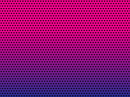 Vector Love hearts pattern gradient background