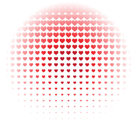 Beautiful seamless vector pattern with embossed radios hearts. Can be used for wallpaper, pattern fills, web page background, surface textures.のイラスト素材