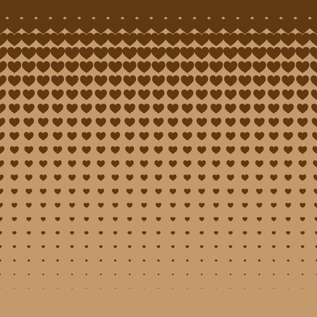 Beautiful seamless vector pattern with brown hearts background. Can be used for wallpaper, pattern fills, web page background, surface textures.のイラスト素材