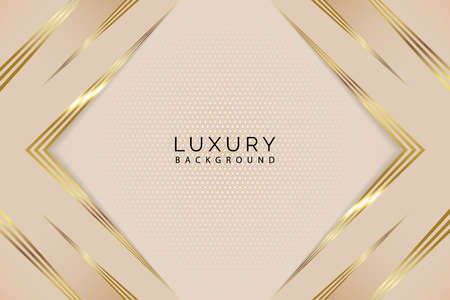 Luxury abstract hexagon golden strips background can be used for greetings, cards, invitation, wallpaper, web, blog, graphic & printing.のイラスト素材