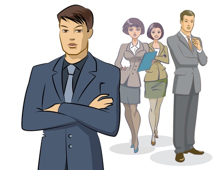 Businessman group standingのイラスト素材