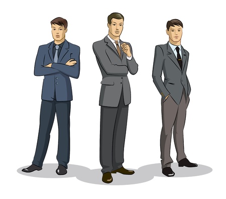 Businessman group standingのイラスト素材