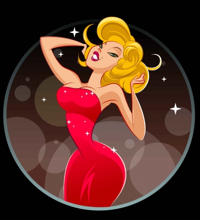 Dancing womanのイラスト素材