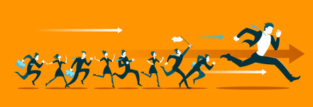 Run competition. Go!のイラスト素材