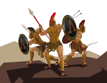 Detachment of Roman legionaries.のイラスト素材