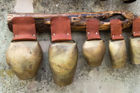 Typical Cowbell used by farmers in Sardiniaの写真素材