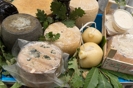 cheeses and typical products of Sardiniaのeditorial素材