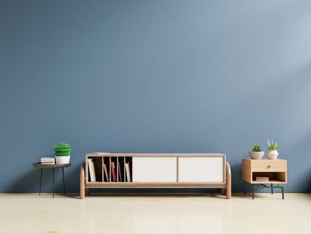 Tv cabinet in modern empty room,minimal designs, 3d renderingの写真素材