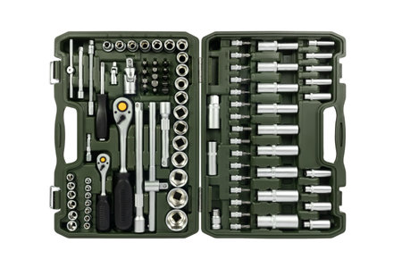 Set tools isolated on a white background. top view. toolbox.の写真素材