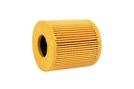 Isolated Fuel filter on a white background. Spare parts for car.の写真素材
