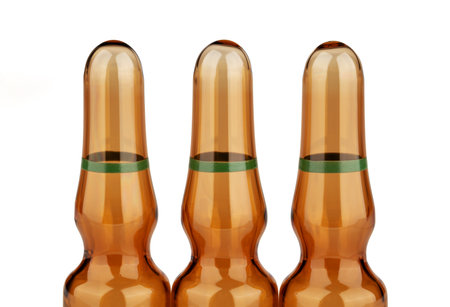 Medical ampoules on a white background. Isolatedの写真素材