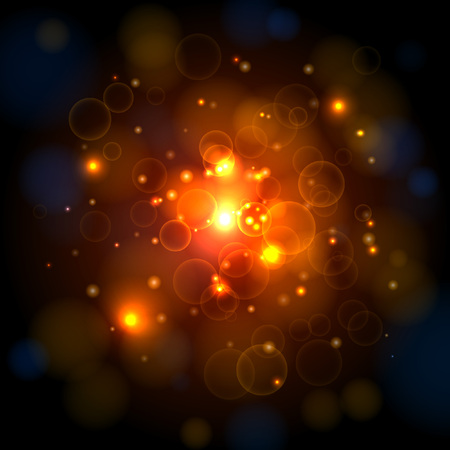 Warm Lights Background. Vector for your designのイラスト素材