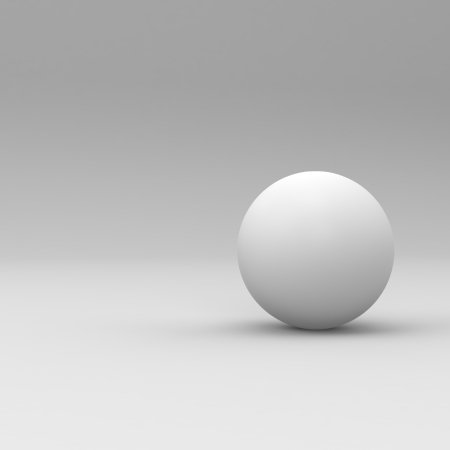 White Sphere isolated on white backgroundの写真素材