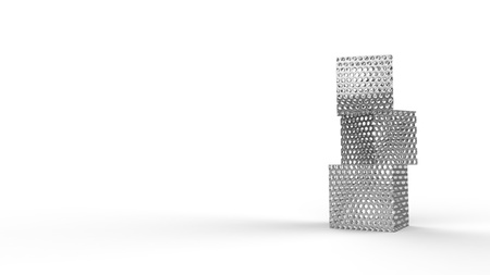 3D cubes backgroundの写真素材