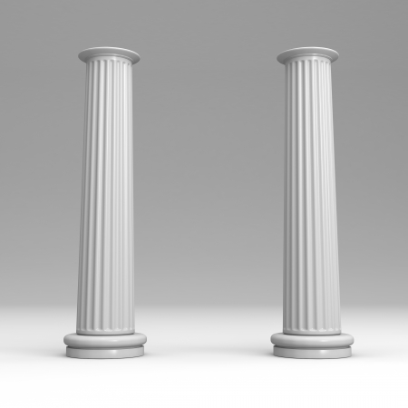 The pillar of a shrine 3D renderの写真素材