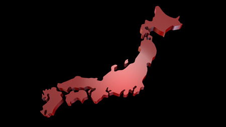 Japan mapの写真素材
