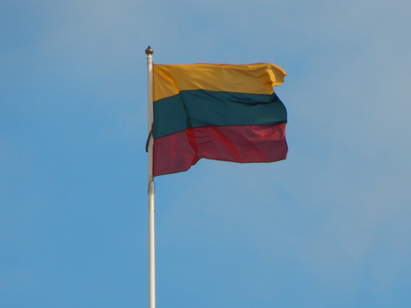 lithuanian flagの写真素材