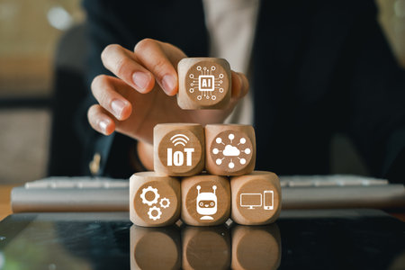 Explore the impact of digital disruption on industries, highlighting innovation and technology's role in transforming business landscapes.の写真素材