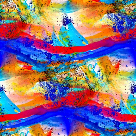 abstract seamless texture watercolor color spots painted gouacheの写真素材