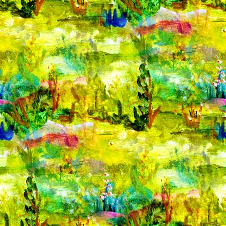 macro seamless texture africa oil painting on canvas with brush strokesの写真素材