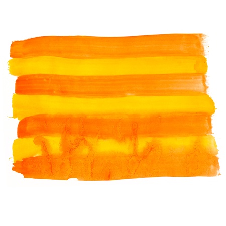 orange line watercolors spot blotch isolatedの写真素材