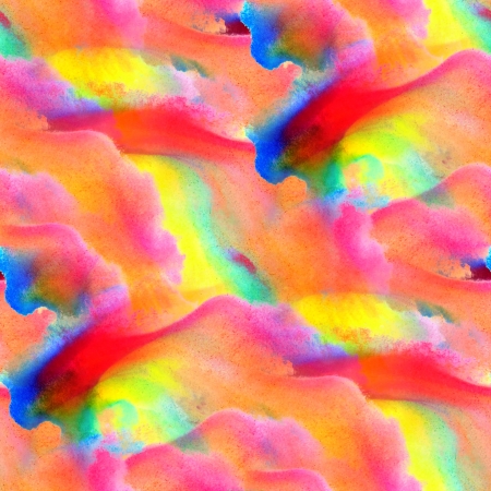 painting watercolor colorful background with blotsの写真素材