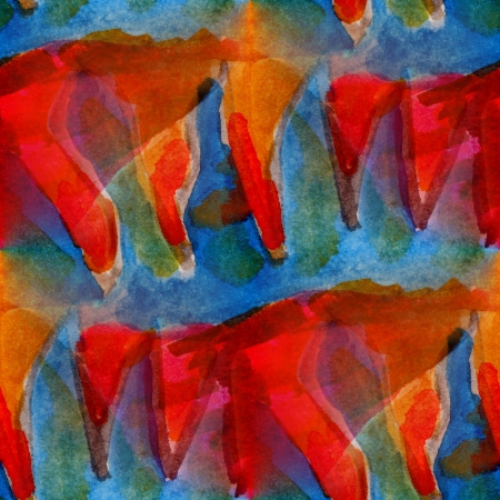 picture frame watercolor seamless red blue backgroundの写真素材