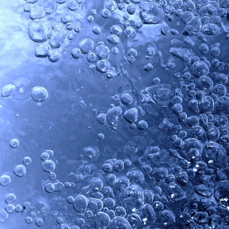 water bubble blue cosmic texture