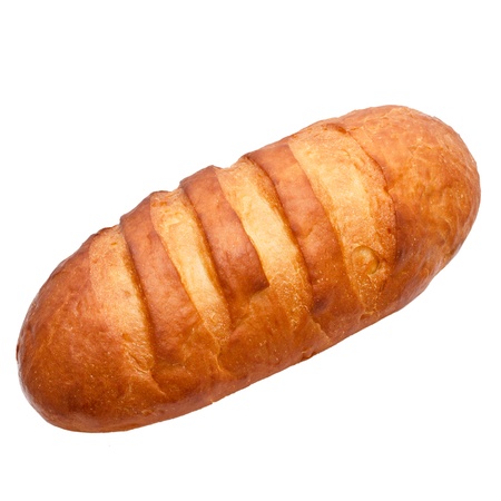 long loaf isolated on a white backgroundの写真素材