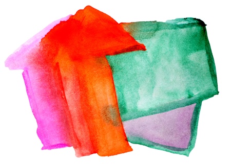 watercolor vanguard green purple red isolated on white for your designの写真素材
