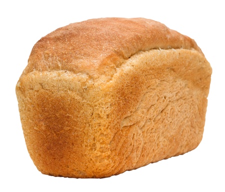 loaf of bread russian isolated on white background clipping pathの写真素材