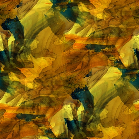 art yellow, blue seamless texture watercolorの写真素材