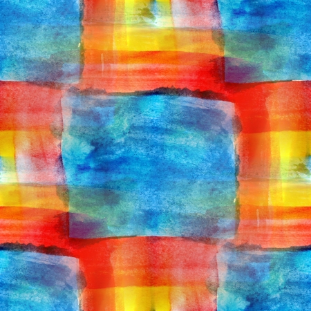 art blue, red, yellow avant-garde background hand paint seamlessの写真素材
