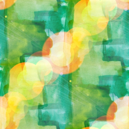 bokeh seamless art green, ornament watercolor designの写真素材