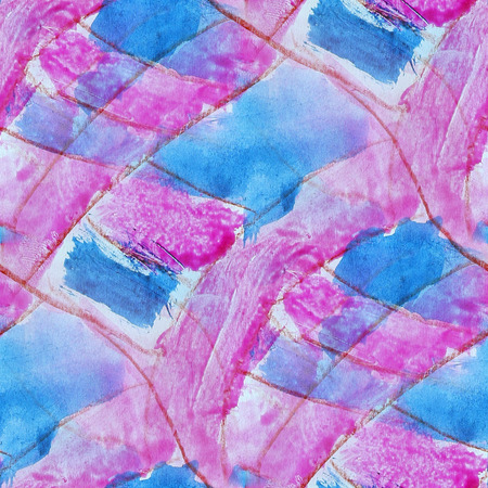 paint colorful purple, blue pattern water texture abstract color seamless watercolor backgroundの写真素材