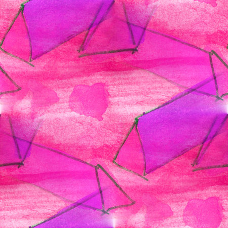 ancient ornament drawing usa pink, purple colorful pattern waterの写真素材
