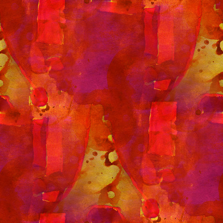 pattern design seamless watercolor yellow, red texture backgrounの写真素材