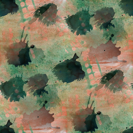 artwork artist palette picture red, green frame graphic seamless style texture watercolor backgroundの写真素材