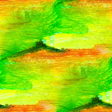 africa macro seamless texture green oil painting on canvas with brush strokesの写真素材