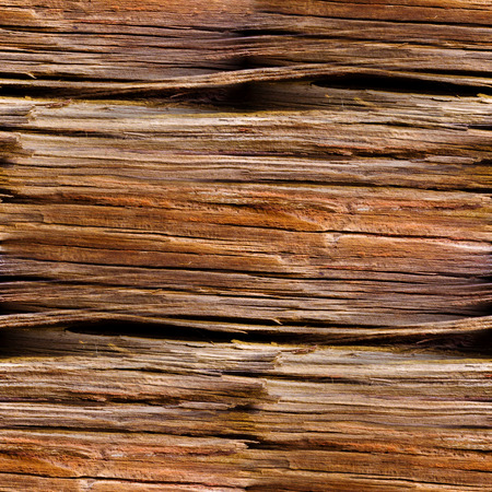 seamless texture of old wood with cracksの写真素材
