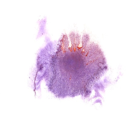 stain purple with watercolour  paint stroke  watercolor isolatedの写真素材