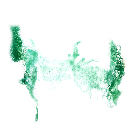 stain green  with watercolour  paint stroke watercolor  isolatedの写真素材