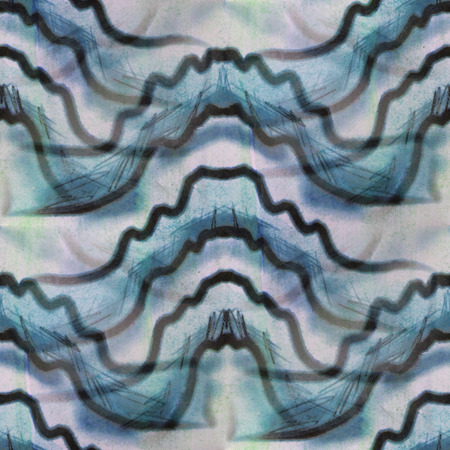 Seamless blue stripes ancient ornament  wallpaper background
