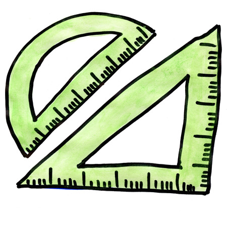 line isolated on a white background cartoon watercolorの写真素材