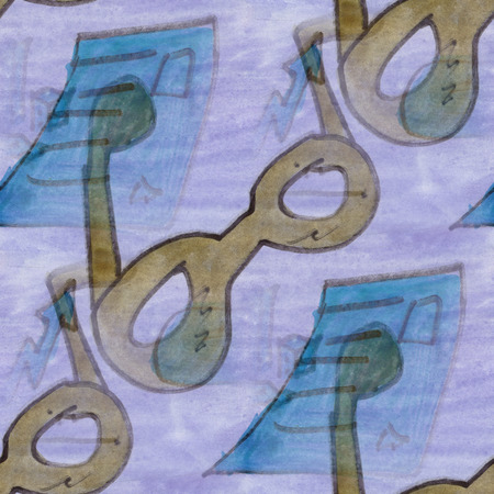 Seamless  glasses business document abstract art watercolor handmade wallpaper textureの写真素材