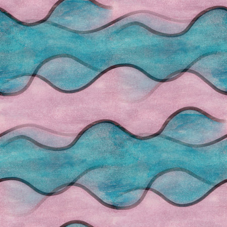 art  blue pink stripes abstract seamless strip wallpaper watercolor