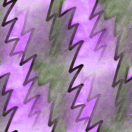 art  purple green stripes abstract seamless strip wallpaper watercolorの写真素材